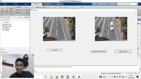 Program GUI Matlab Mendeteksi Objek dengan Pengurangan Citra || UAS PCD(Pengolahan Citra Digital)