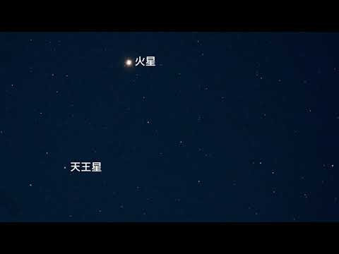 火星と天王星が大接近（2021/01/20）