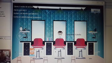 Problema del barbero dormilón en Java (gráfico)