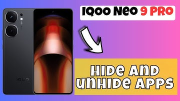 Hide Unhide Apps IQOO Neo 9 Pro || How to hide and unhide apps || Apps options settings