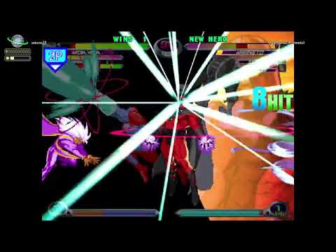 MvC2: Romneto - Magneto + Typhoon 5F to Reverse Hitbox Tempest 90% Assist Punish .:3.30.25:.