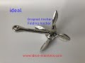 Ideal Stainless Steel Folding Grapnel Anchor for Boats