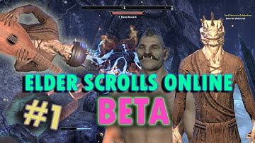 Elder Scrolls Online - Beta Playthrough - Part 1 - Character Creation and Escape!