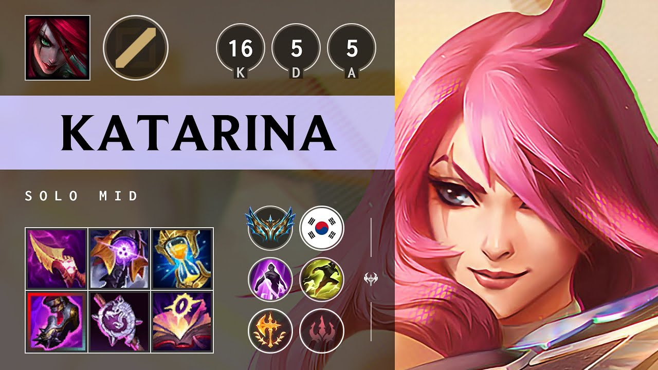 Katarina Mid vs Cho'Gath - KR Challenger Patch 25.15