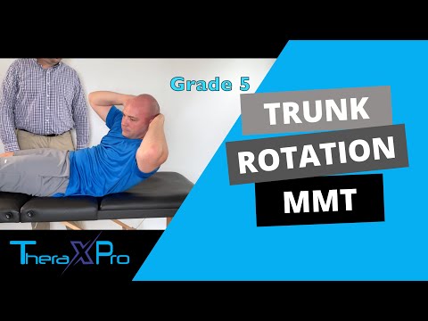 Manual Muscle Test | Trunk Flexion with Rotation