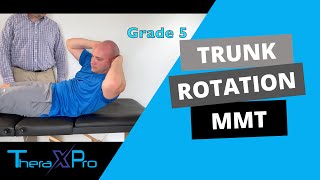 Manual Muscle Test | Trunk Flexion with Rotation
