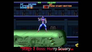 Eight Man Neo Geo All Boss Fights Hd