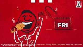 Fry-yay calls for a surprise| KFC India | Free deals every Friday on the KFC App screenshot 5