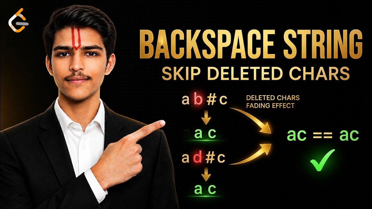 Backspace String Compare Becomes EASY After This Trick | LeetCode 844 ...