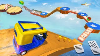 Auto Rickshaw Game Play | Tuk Tuk Stunt Race Games Videos screenshot 5