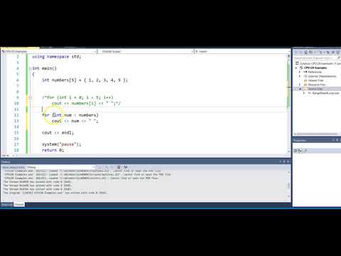 Range Based For Loop - Arrays