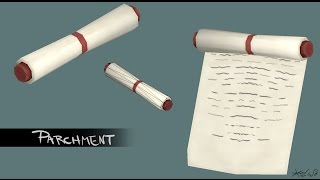 [3D][HandPainted] Parchment