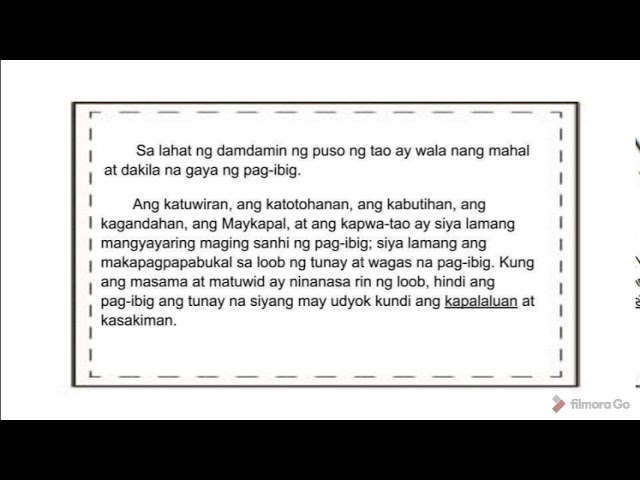 Maikling Sanaysay Tungkol Sa Pag Ibig - sakahala