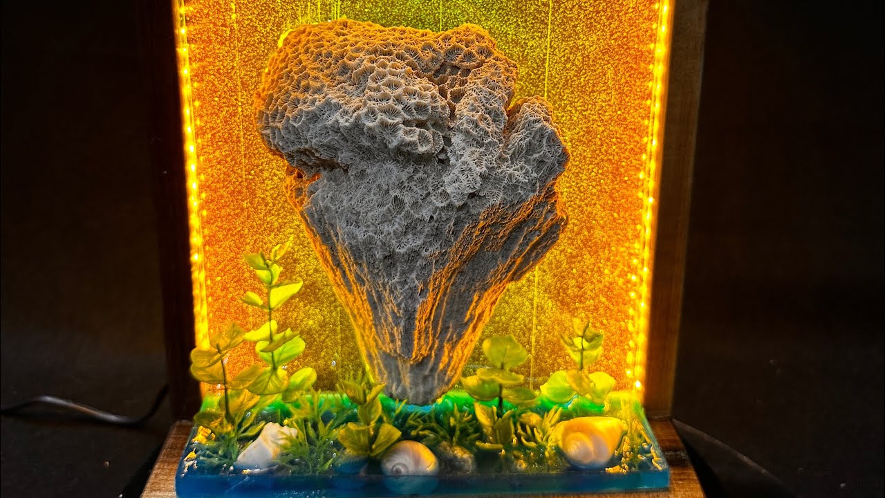 You can also make a resin aquarium with a night light - YouTube