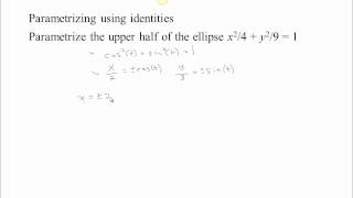 Parametrizing Curves-Part 3 Parametrizing Curves