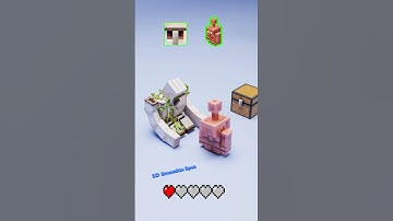 ⚔️ Hero Iron Golem Vs Minecraft Mobs 3D Animation | Blender Fluid and Cloth Particle And Simulation