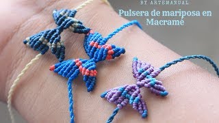 Pulsera de Mariposa en Macrame | Macramé tutorial ! Paso a Paso Pulsera de Mariposa en Macrame | Macramé tutorial ! Paso a Paso