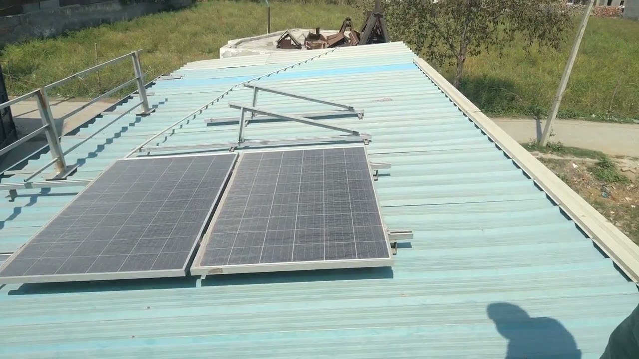 tin shed solar structure solar panel