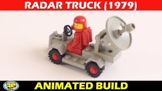 LEGO 889 Classic Space Radar Truck  - stop motion set review