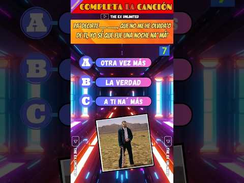 COMPLETA LA CANCIÓN 🤔🎤 Reto Musical #foryou #completalacancion #adivinalacancion #fy #musica #tiktok