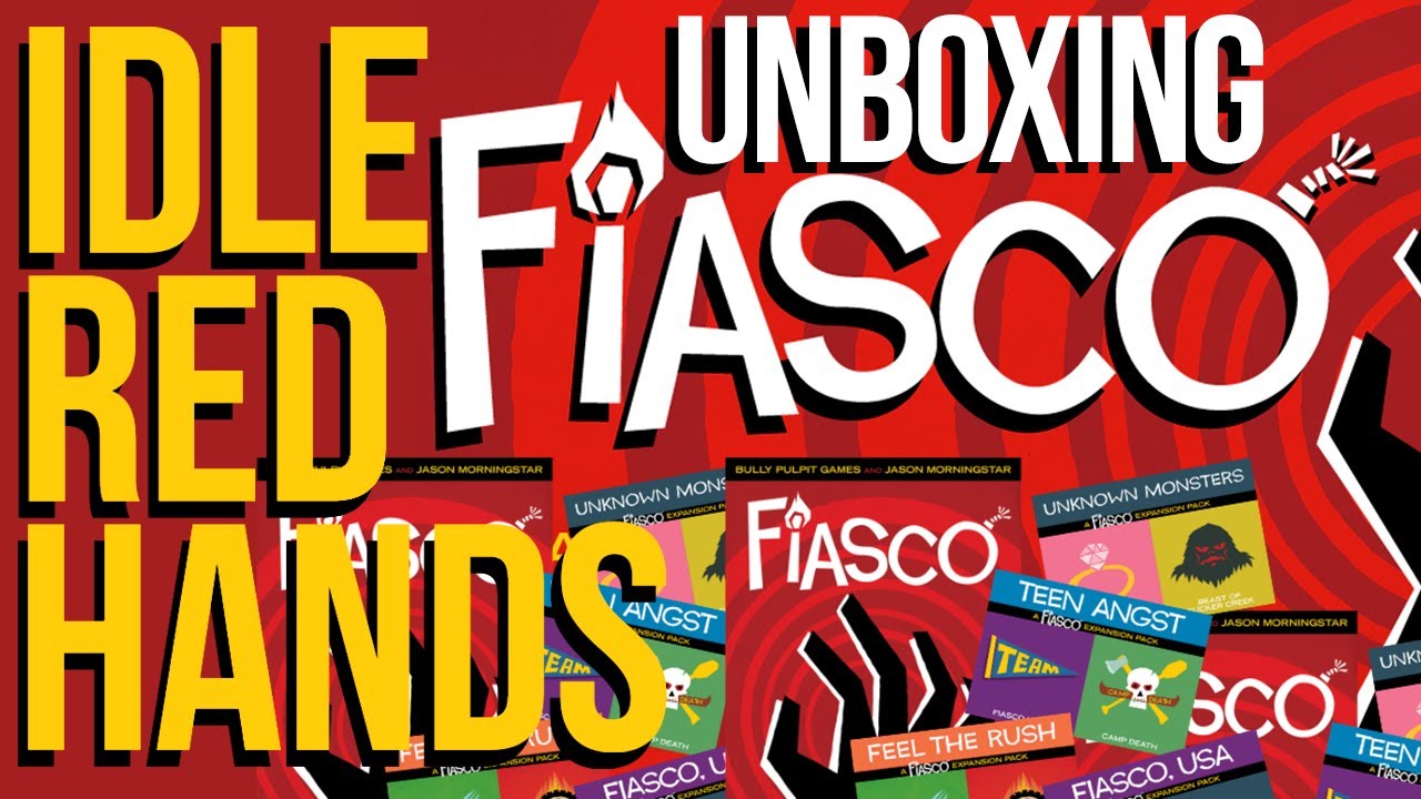 Unboxing Fiasco Revised Edition Boxed Set by Bully Pulpit Games -   Kickstarter Street Racer Pledge