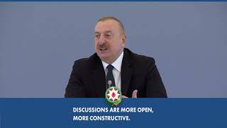 With respect to the border delimitation, Azerbaijan and Armenia behave in a very constructive way