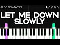 Alec Benjamin Let Me Down Slowly EASY Piano Tutorial