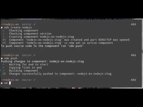 Odo new developer experience / logging UI