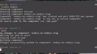 Odo new developer experience / logging UI