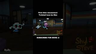 Famous Dandy's world - First time being chase by Twisted be like   # #animation#funny #roblox #dandysworld Wealth