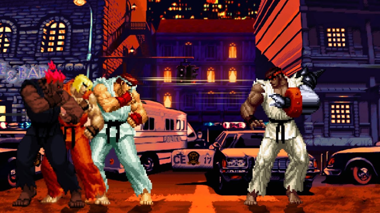 Street Fighter Team Vs Cyber Ryu || Ansatsuken VS Cyber Ryu || Intense ...