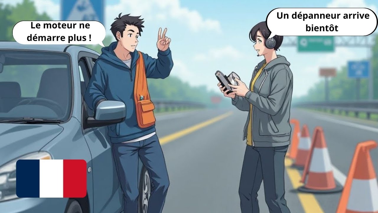 10 Short French Conversations for Beginners | Renting a Car (A1-A2)