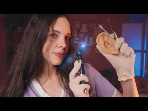 ASMR FULL Ear Cleaning With Measuring, Exfoliating & Marking