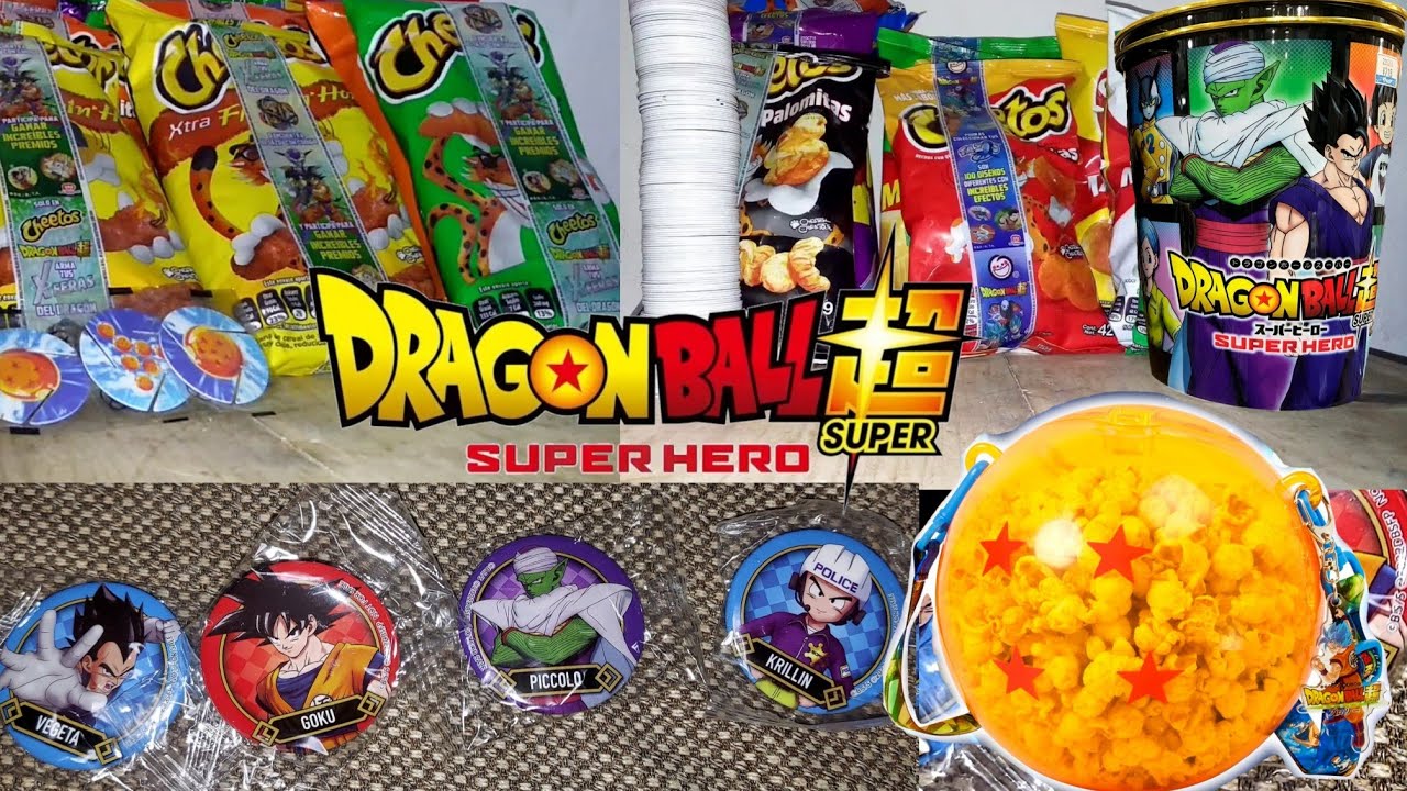 Coleccionables Dragon Ball Super Hero tazos Palomera Oreo Promocionales 