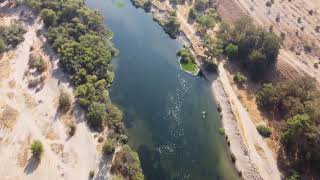 Aerial Drone Video - Riverbottom Park - Fresno, CA - PART 1