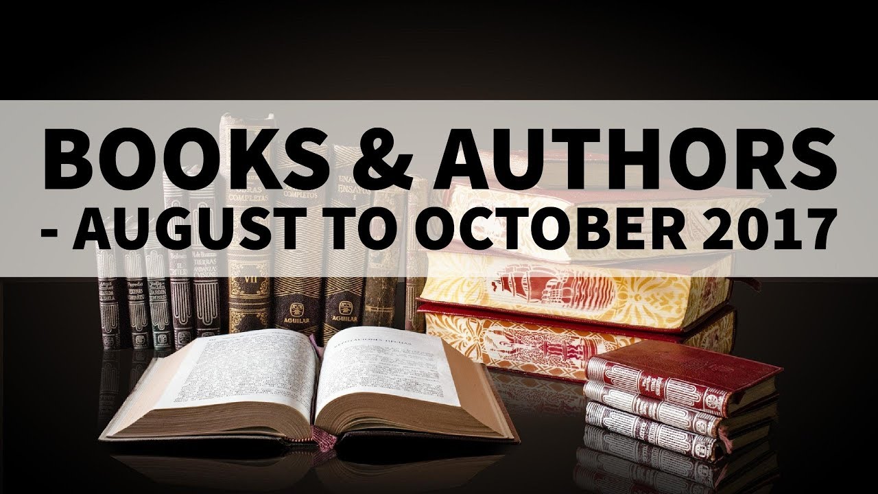 (English) Books & Authors - August to October 2017 - Current Affairs