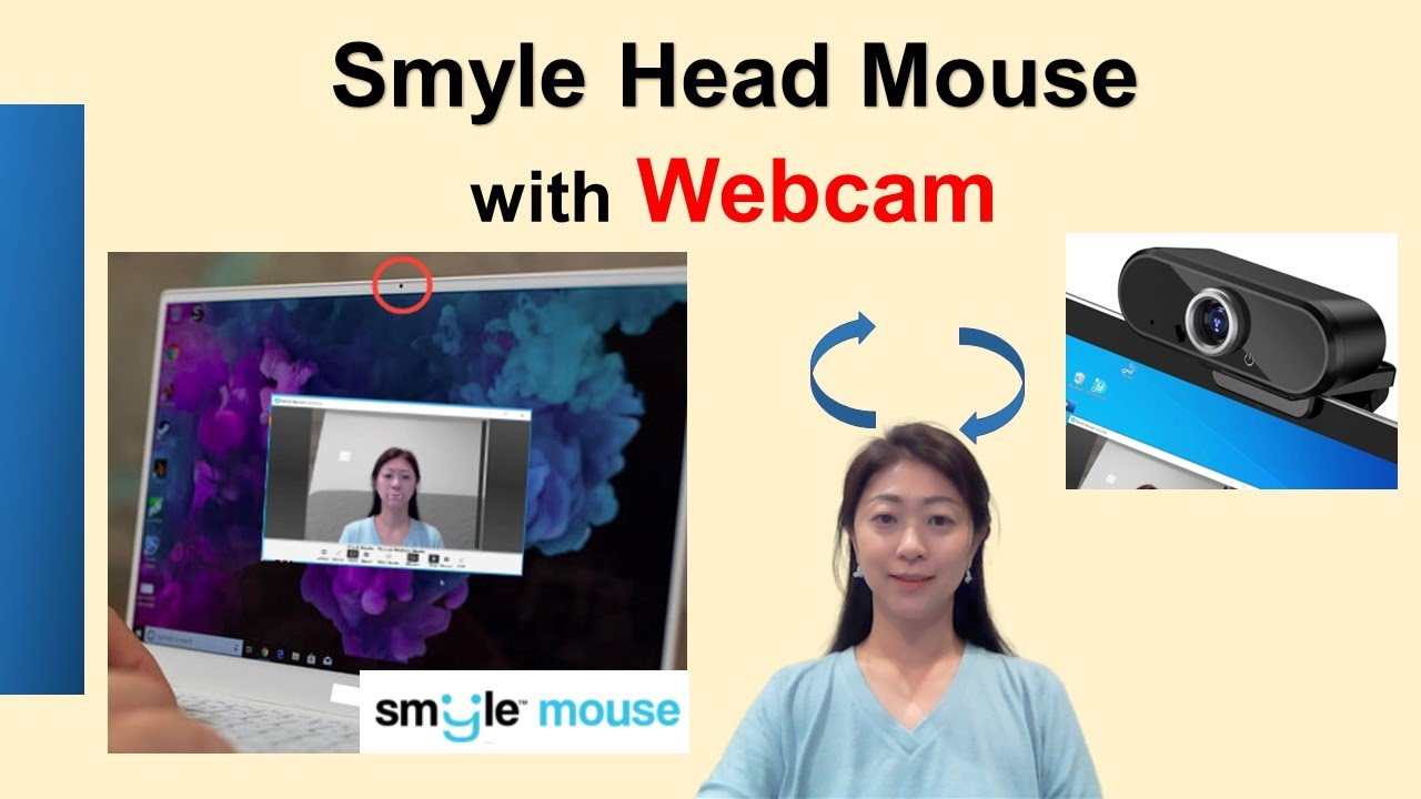 Smyle Head Mouse with Webcam (소프트 웨어와 웹켐 사용 헤드 마우스, 한국어 자막)