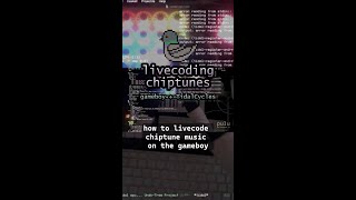 how to livecode the gameboy!