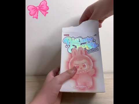 UNBOXING BIG INTO ENERGY LABUBU! #exciting #labubu #plushies #squishmallows #keychain #viral #fyp