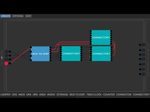 7 Segment Display in Digital Logic Sim