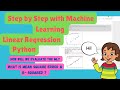Step by Step Machine Learning under 9 minutes. Simple Linear regression model using Python. #ml