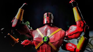 How to Make Ben 10 Ultimate Alien Fourarms Action Figure with full moveable body||BEN 10|| DIY||