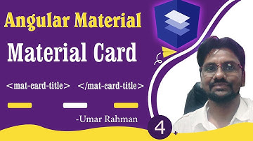 Angular Material Card | Angular 12 / 13 Tutorial