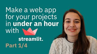 How to Build a Streamlit App (Beginner level Streamlit tutorial) - Part 1