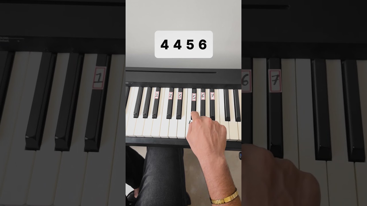 Bekarar karke hame - Simple Tutorial #shorts #piano
