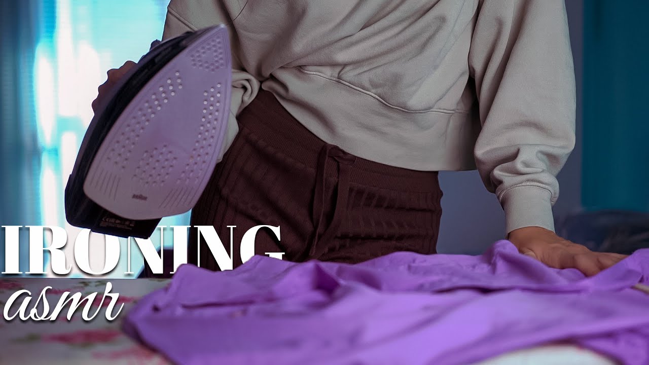 ASMR 👚 STIRO e ti RILASSO • IRONING (Whispering e Suoni del Ferro da Stiro)