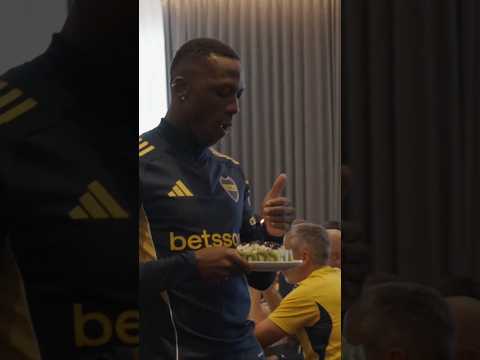 Los jugadores festejando