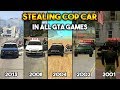 GTA : STEALING COP CAR IN ALL GTA GAMES !