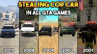 GTA : STEALING COP CAR IN ALL GTA GAMES ! screenshot 1