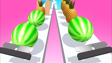 Slicer Runner Game! Very Satisfying and Relaxing ASMR Slicing Video